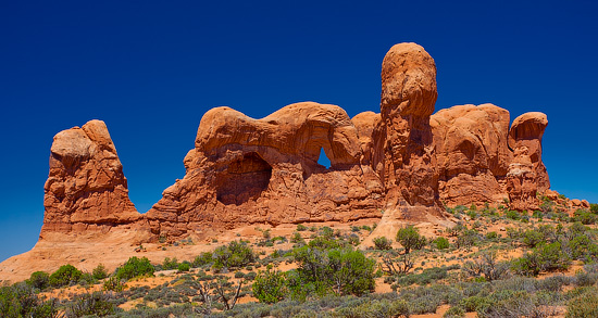 Rocky formations at Arches National Park, Utah, USA
